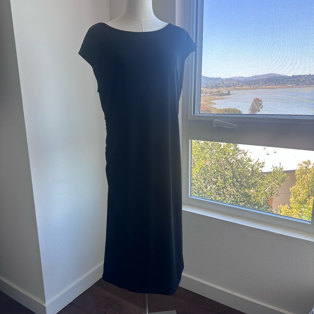 Ann Taylor bateau neck jersey dress L Large